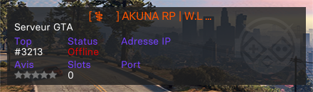 ▬▬▬▬▬▬┇[⚕️] AKUNA RP | W.L | +13┇▬▬▬▬▬▬