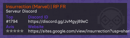 Insurrection (Marvel) | RP FR