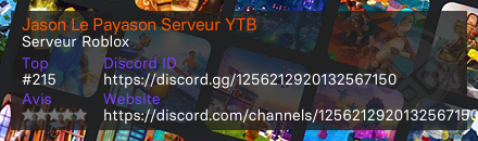 Jason Le Payason Serveur YTB