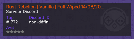 Rust Rebelion | Vanilla | Full Wiped 14/08/2024