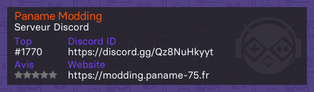 Paname Modding