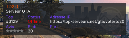 TD2.0 - Serveur GTA