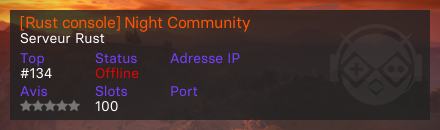 [Rust console] Night Community