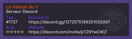 La maison du V