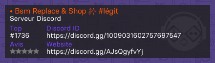 • Bsm Replace & Shop ✨ #légit