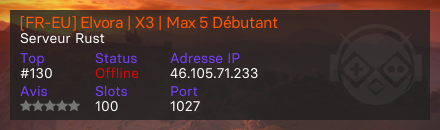 [FR-EU] Elvora | X3 | Max 5 Débutant