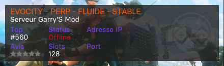 EVOCITY - PERP - FLUIDE - STABLE