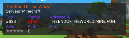 The End Of The World