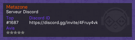Metazone - Serveur Discord