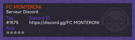 FC MONTERONI - Serveur Discord