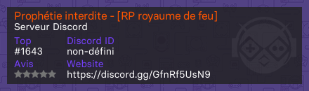 Prophétie interdite - [RP royaume de feu]