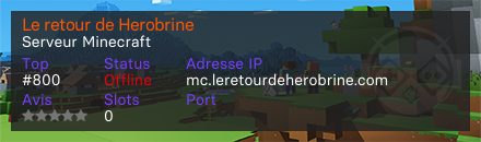 Le retour de Herobrine