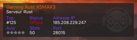 Gaming Rust X5MAX3