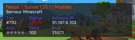 Nexus  | Survie 1.20.1 | Moddés