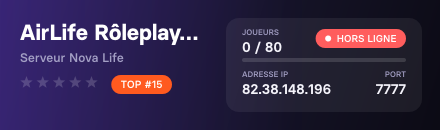 AirLife Rôleplay | 25K€ DÉPART  