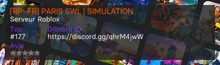 [RP~FR] PARIS SWL | SIMULATION