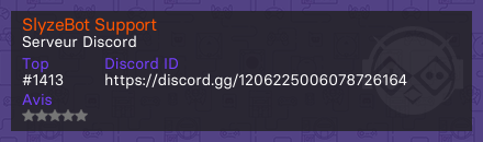 SlyzeBot Support 