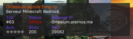 Ortesium survie Smp rp