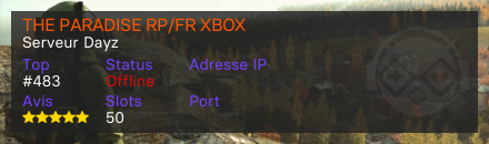 THE PARADISE RP/FR XBOX