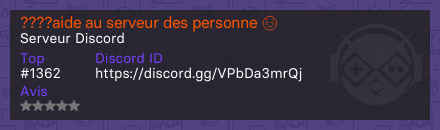 ????aide au serveur des personne ☺