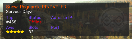 Snow-Ragnarök-RP/PVP-FR 