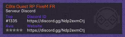 Côte Ouest RP FiveM FR