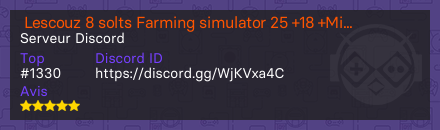  Lescouz 8 solts Farming simulator 25 +18 +Micro