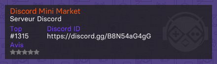 Discord Mini Market