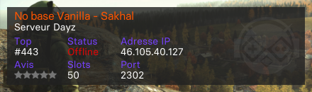 No base Vanilla - Sakhal