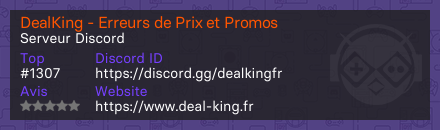 DealKing - Erreurs de Prix et Promos