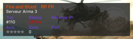 Fire and Blood・RP FR