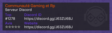 Communauté Gaming et Rp