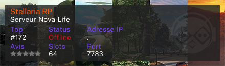 Stellaria RP - Serveur Nova Life