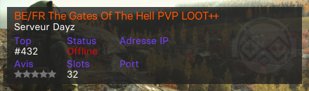 BE/FR The Gates Of The Hell PVP LOOT++