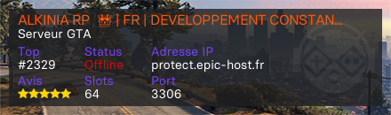 ALKINIA RP  👑 | FR | DEVELOPPEMENT CONSTANT