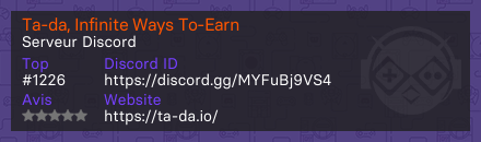 Ta-da, Infinite Ways To-Earn