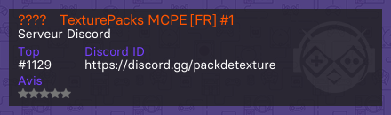 ????・TexturePacks MCPE [FR] #1