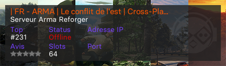 | FR - ARMA | Le conflit de l'est | Cross-Play |