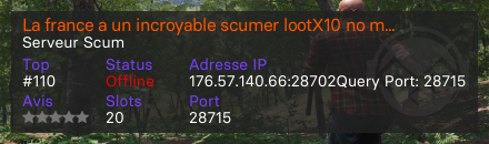 La france a un incroyable scumer lootX10 no mech