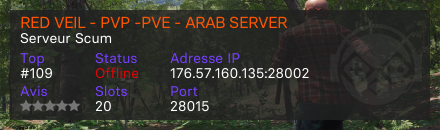 RED VEIL - PVP -PVE - ARAB SERVER
