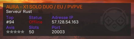 AURA - X1 SOLO DUO / EU / PVPVE