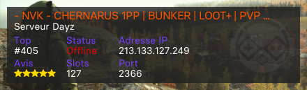 - NVK - CHERNARUS 1PP | BUNKER | LOOT+ | PVP [RU/EU] | HIGH FPS+