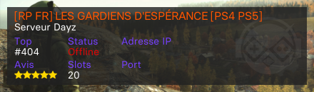 [RP FR] LES GARDIENS D'ESPÉRANCE [PS4 PS5]