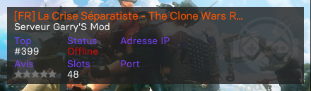 [FR] La Crise Séparatiste - The Clone Wars RP