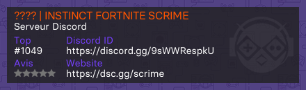 ???? | INSTINCT FORTNITE SCRIME