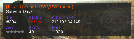 [EU/FR] Zenith PVP/PVE (soon) 