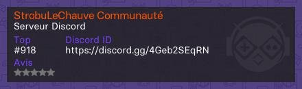 StrobuLeChauve Communauté