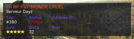 FR RP PVP MONDE CRUEL