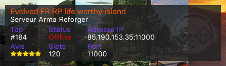 Evolved FR RP life worthy island 