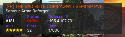 [FR] THE BAD ELITE COMPAGNY / SEMI RP PVE